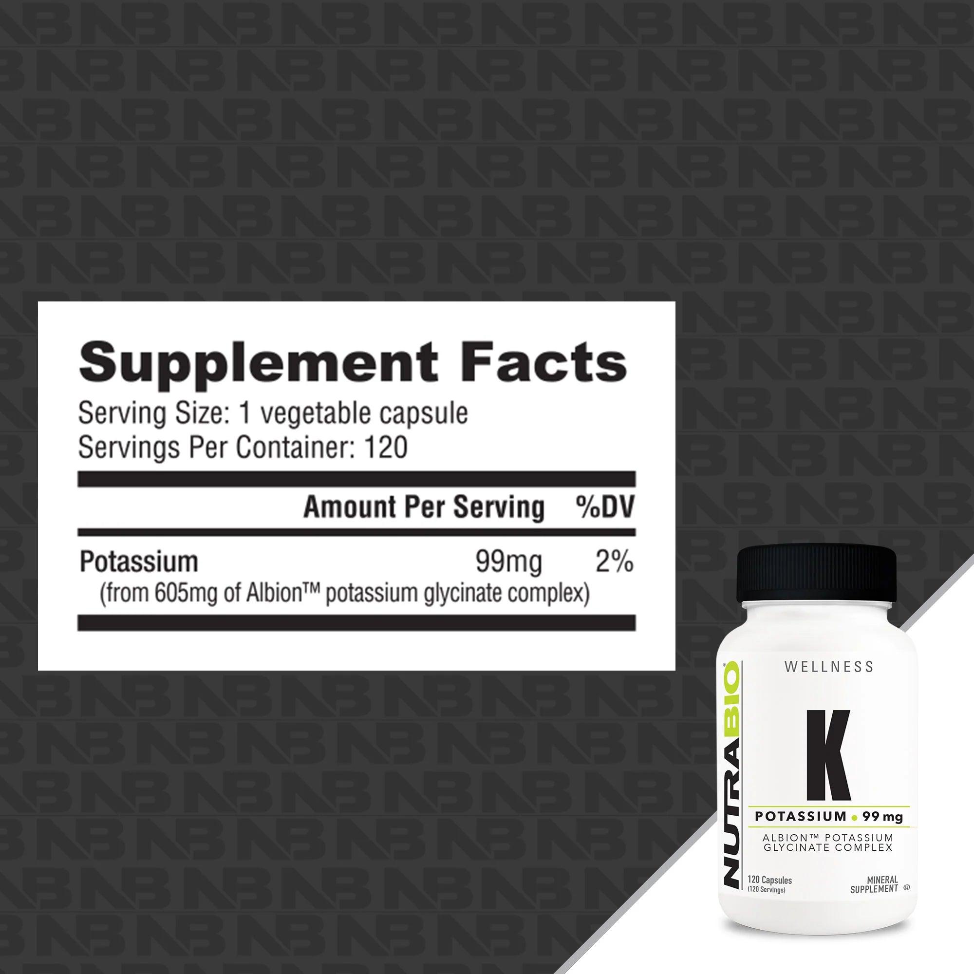 NutraBio | Potasium
