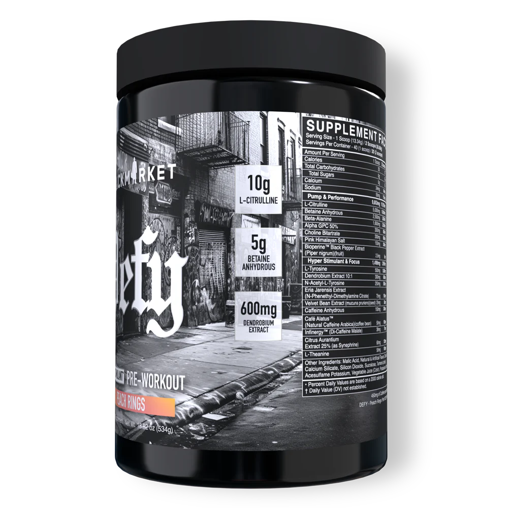 Blackmarket | Defy | Hyper Stimulant Pre Workout