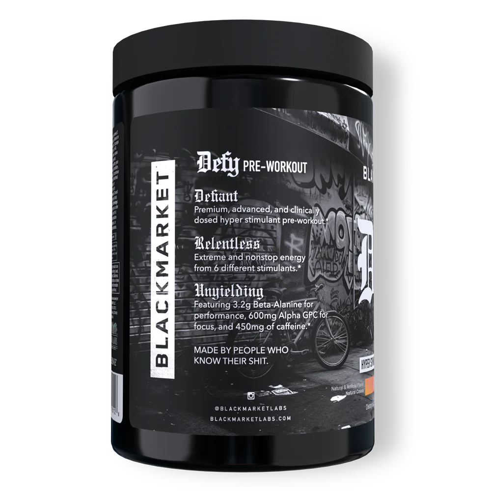 Blackmarket | Defy | Hyper Stimulant Pre Workout