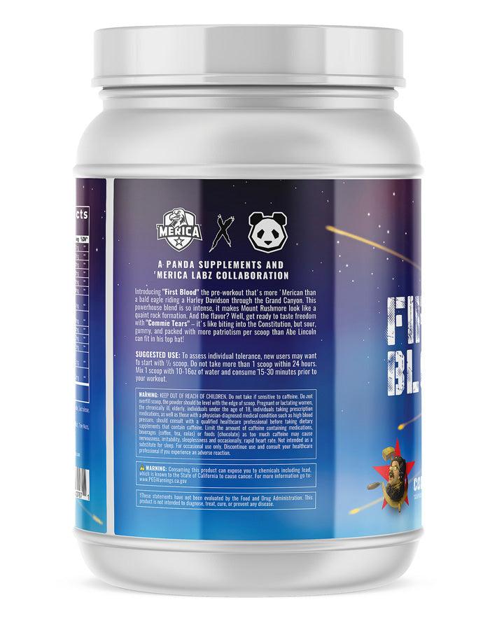 Panda Supps X Merica Labz | First Blood | Loaded Pre-workout