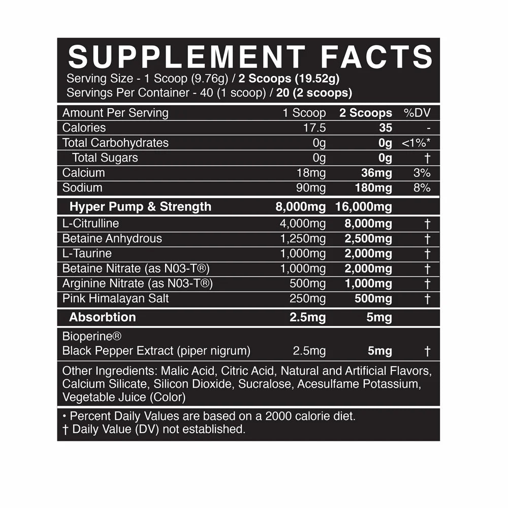 Blackmarket | Pump | Pre-Workout