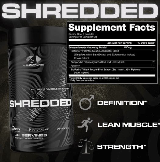 Alchemy Labs | Shredded | Extreme Muscle Hardener
