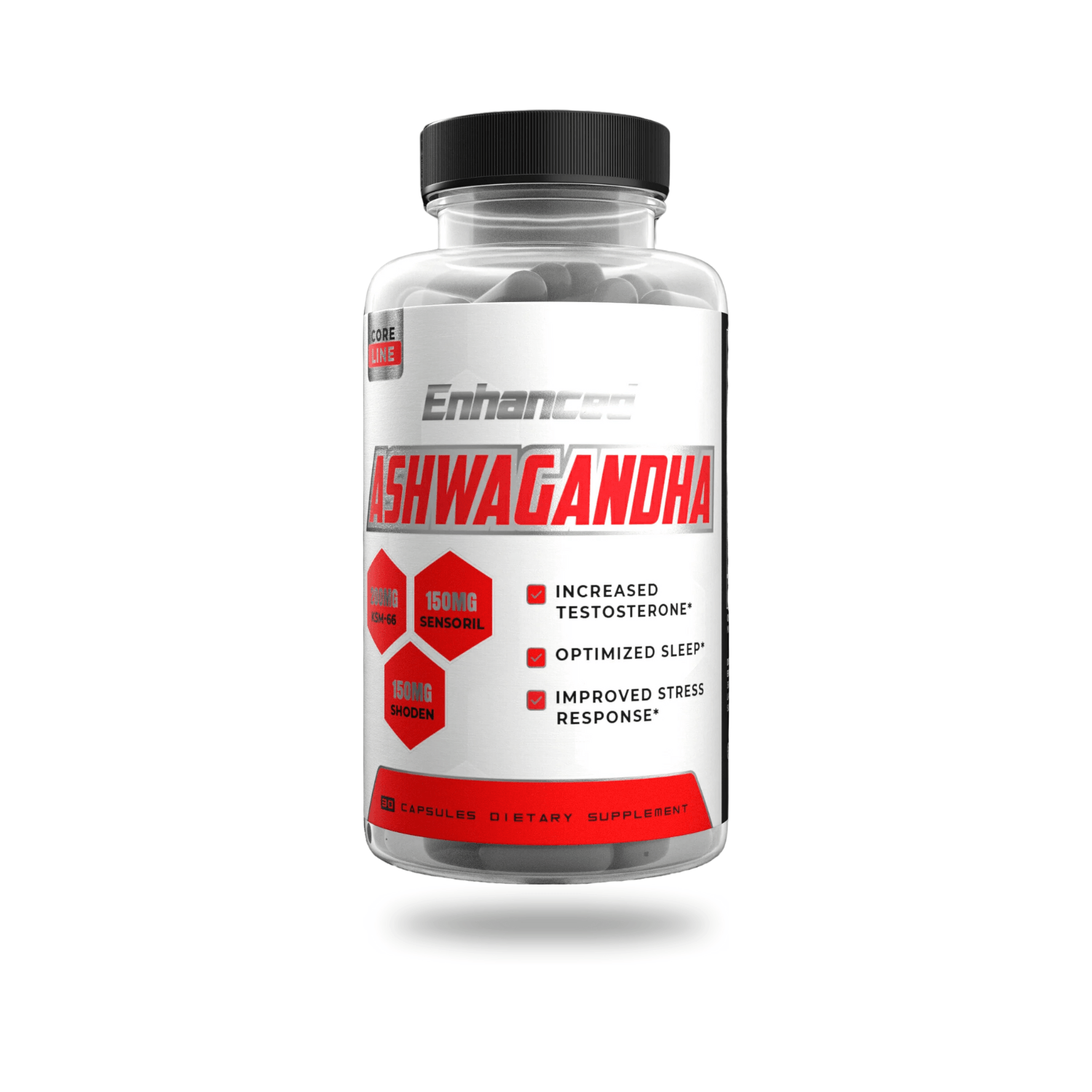 Enhanced | Ashwagandha | KSM-66, Sensoril, and Shoden