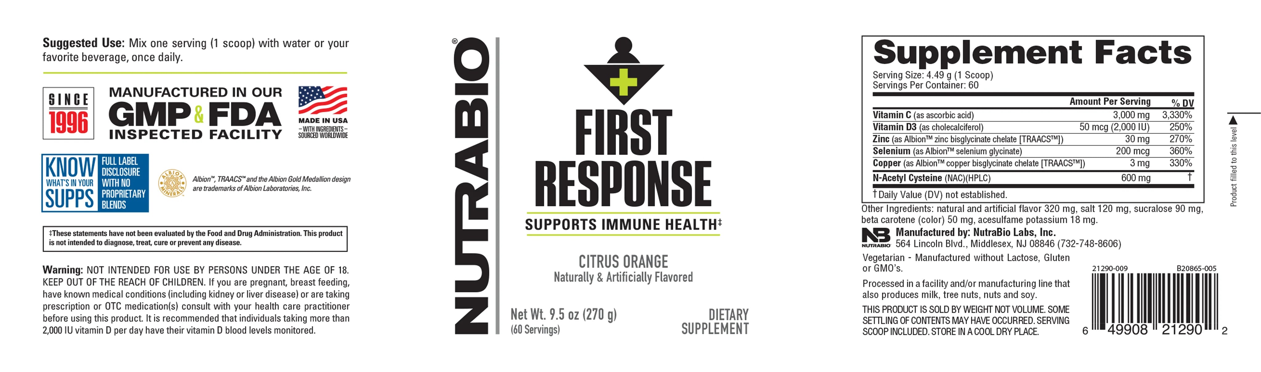 NutraBio | First Response