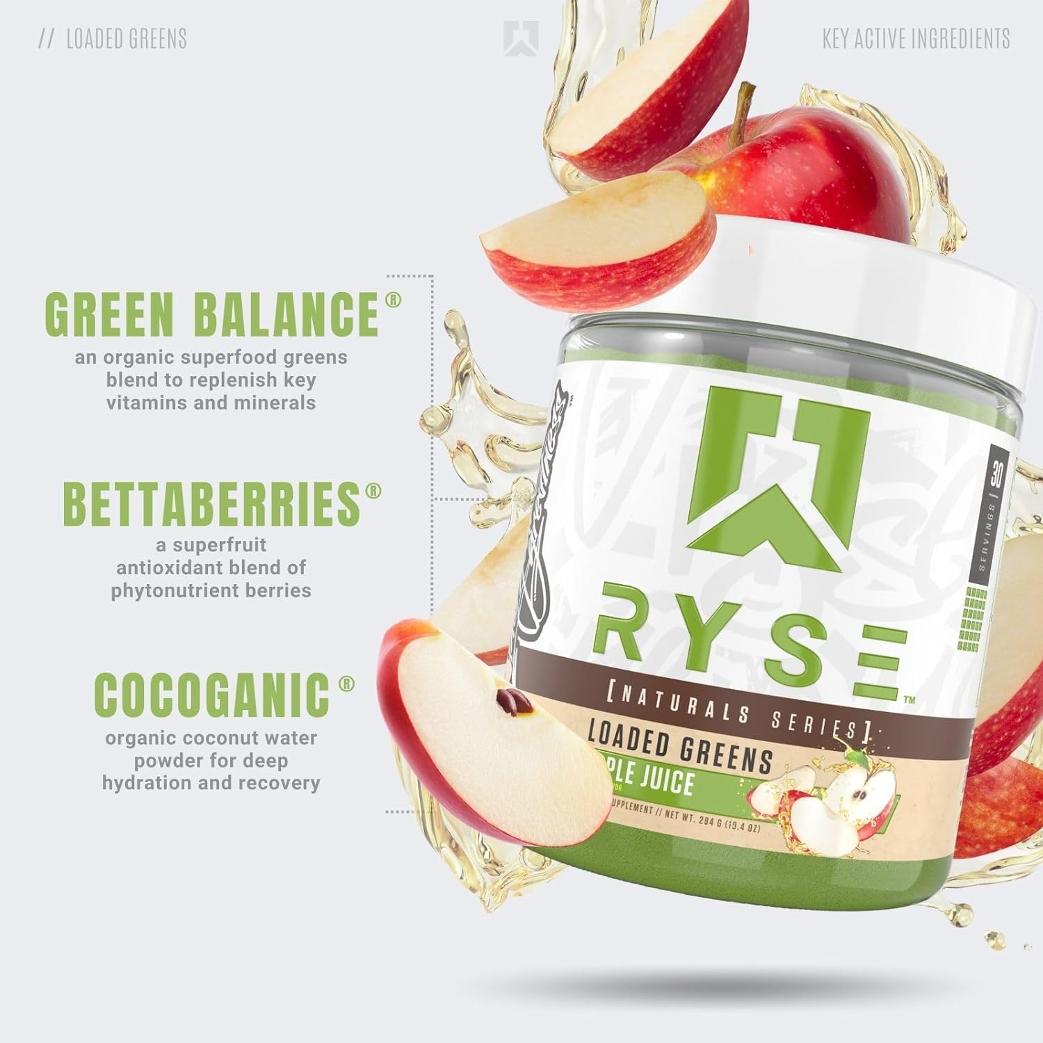 RYSE | Loaded Greens | Natural Series