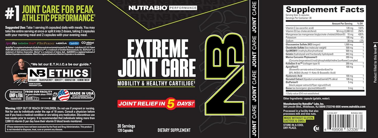 NutraBio | Extreme Joint Care