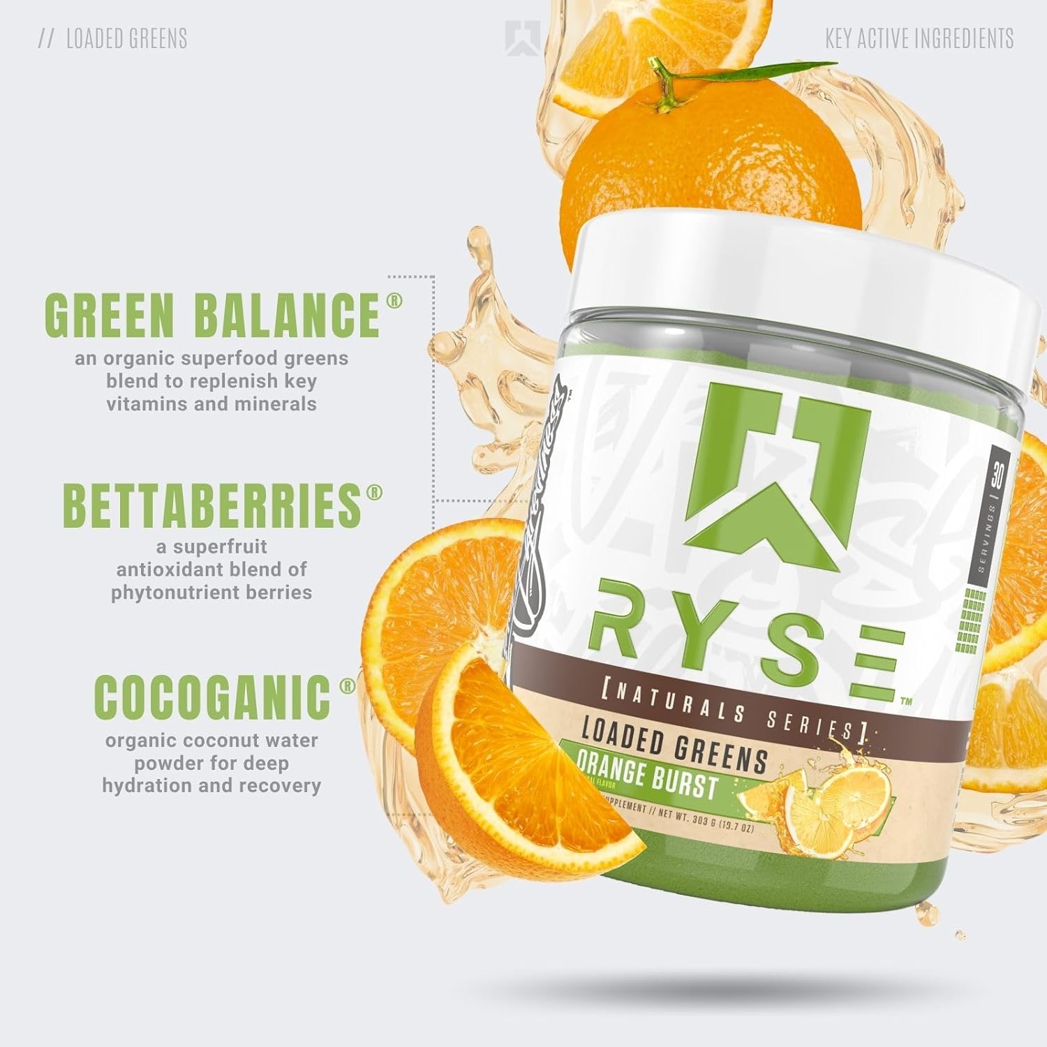 RYSE | Loaded Greens | Natural Series