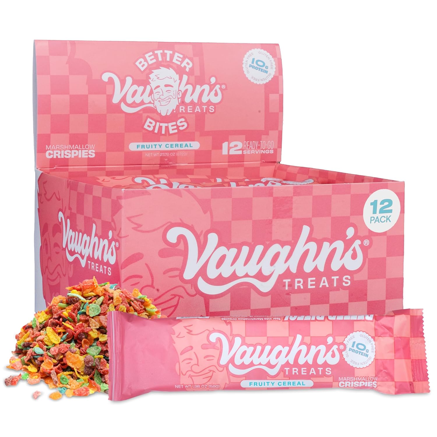 Vaughn's Treats | Marshmallow Crispies Protein Bar (Box of 12)