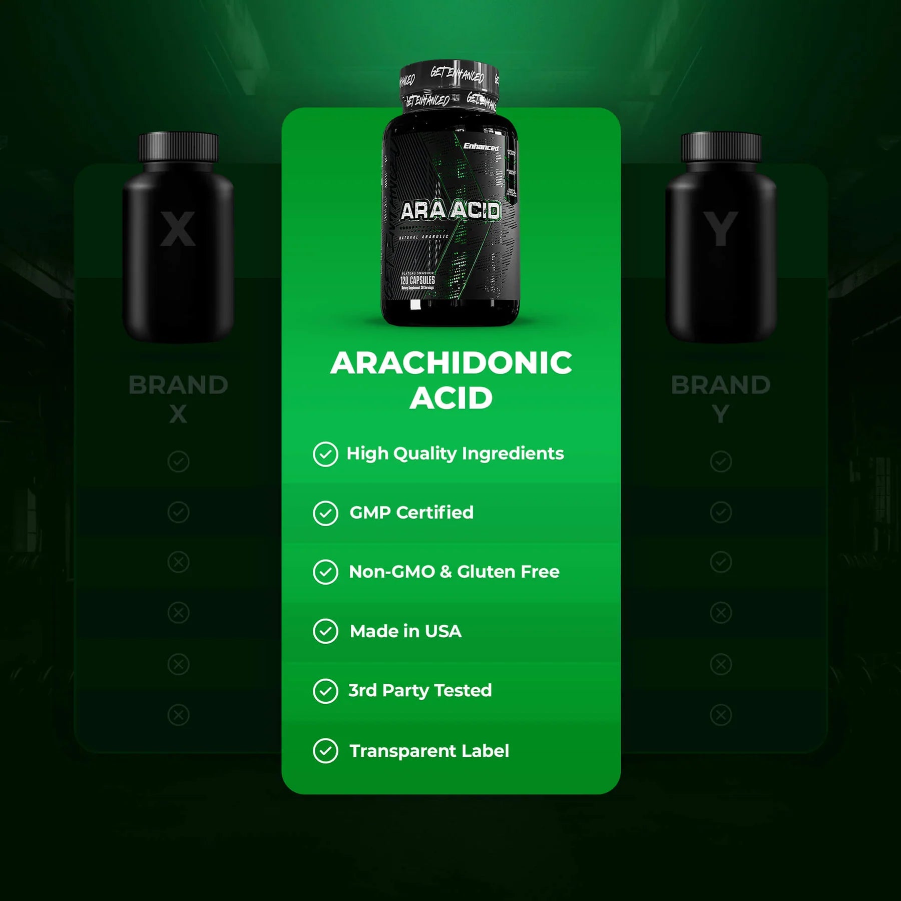 Enhanced | Ara Acid | 120 capsule