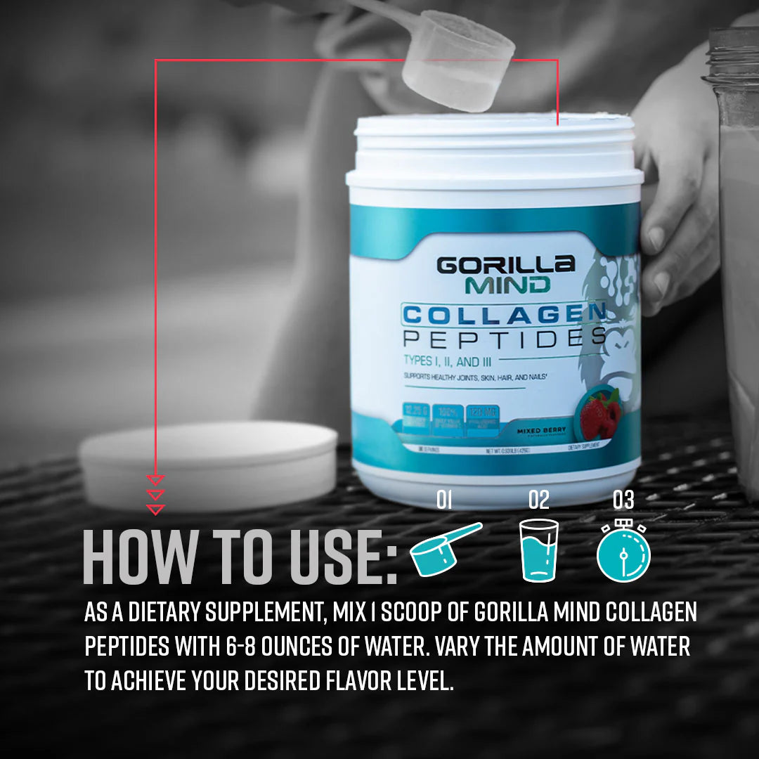 Gorilla Mind | Collagen Peptides | 30 Serving