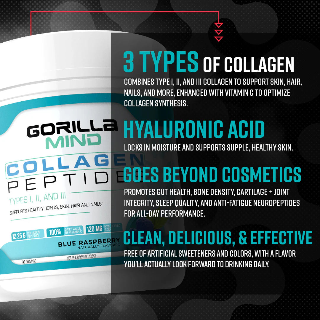 Gorilla Mind | Collagen Peptides | 30 Serving