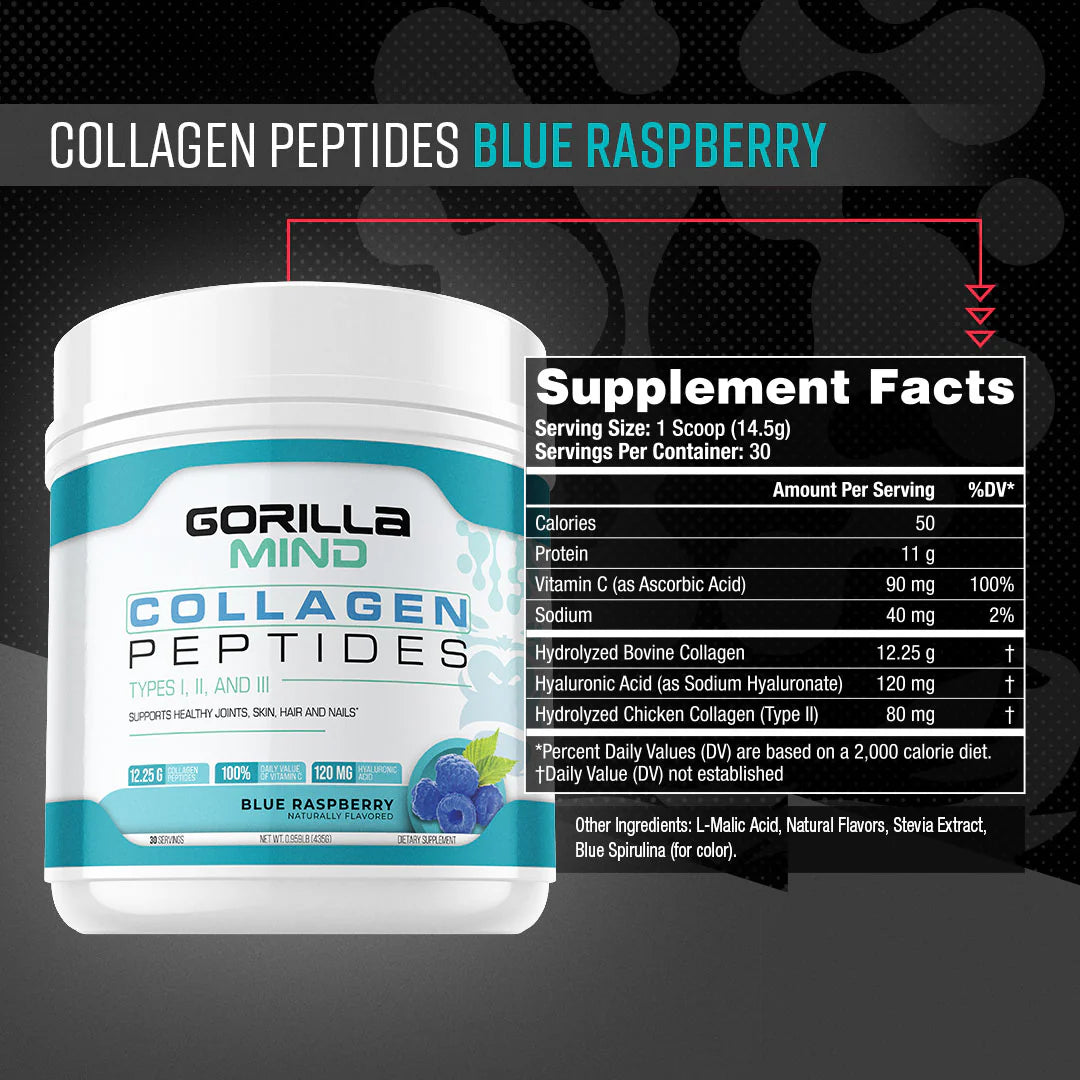 Gorilla Mind | Collagen Peptides | 30 Serving