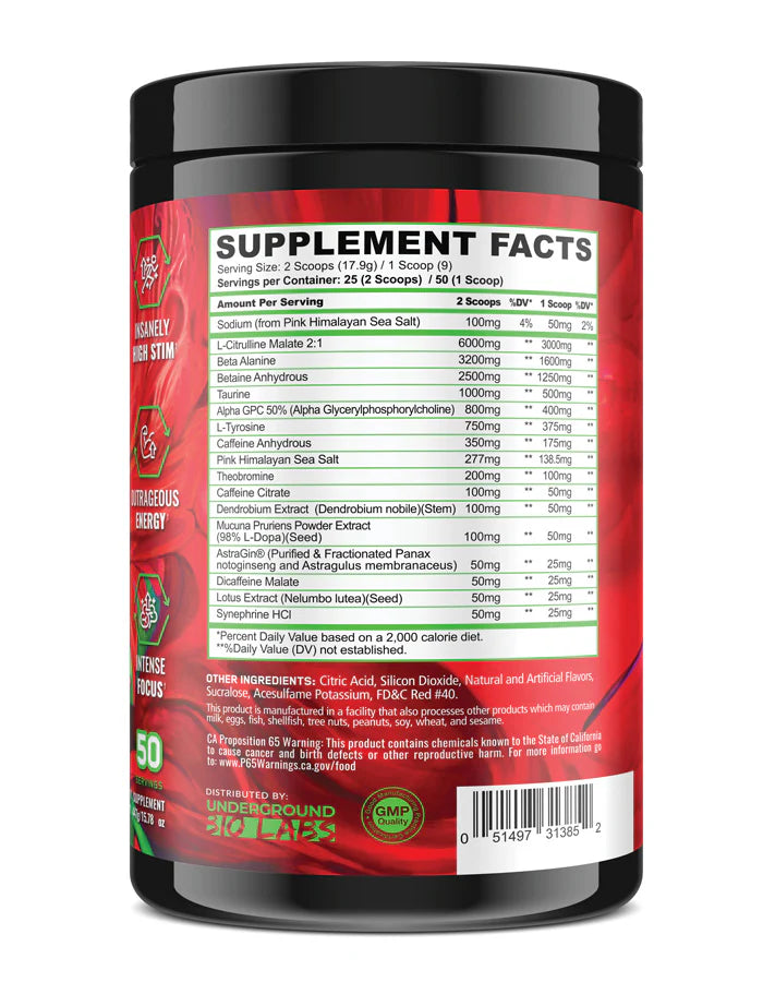 Panda Supps | Rampage Preworkout
