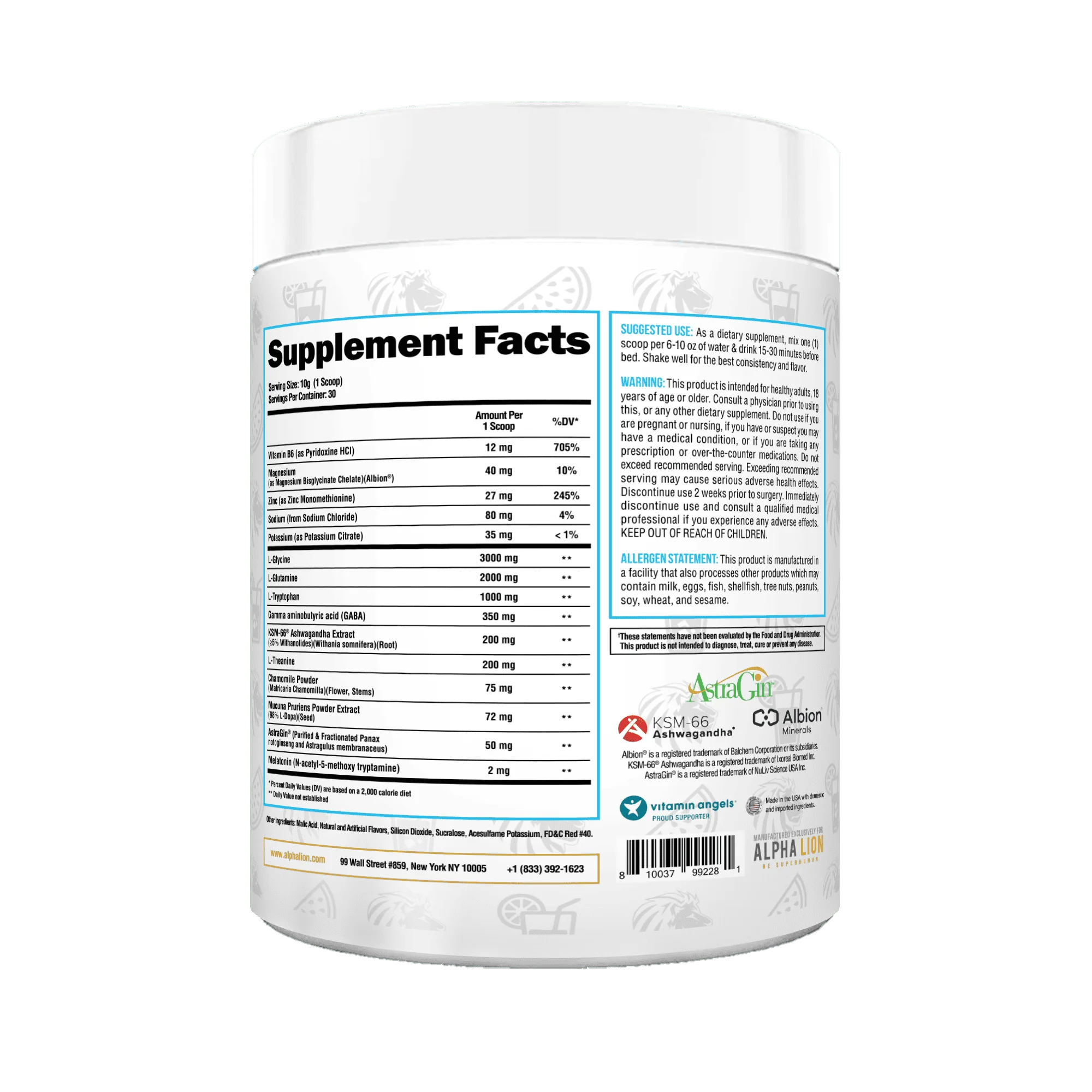 Alpha Lion | Super Human Sleep  (Sleep Aid Fat Burner + Muscle Builder)