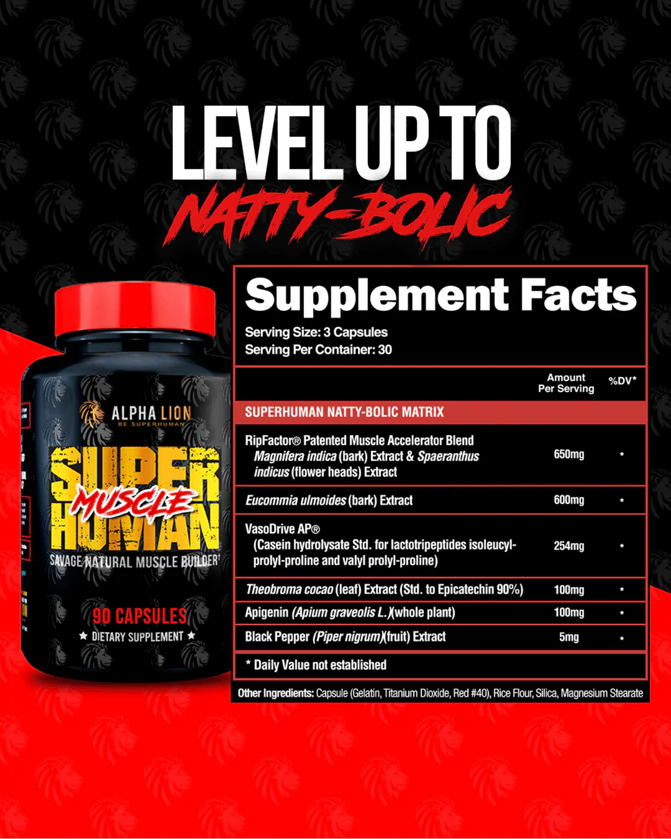Alpha Lion | Super Human Muscle (Natural Muscle Builder)