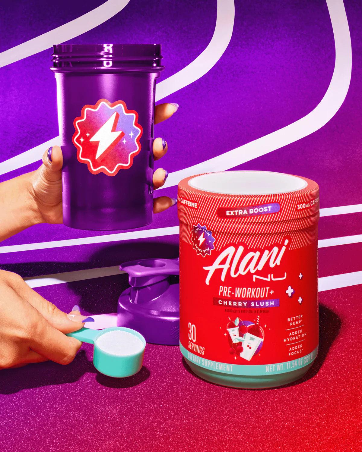 alani nu preworkou cherry slush lifestyle label