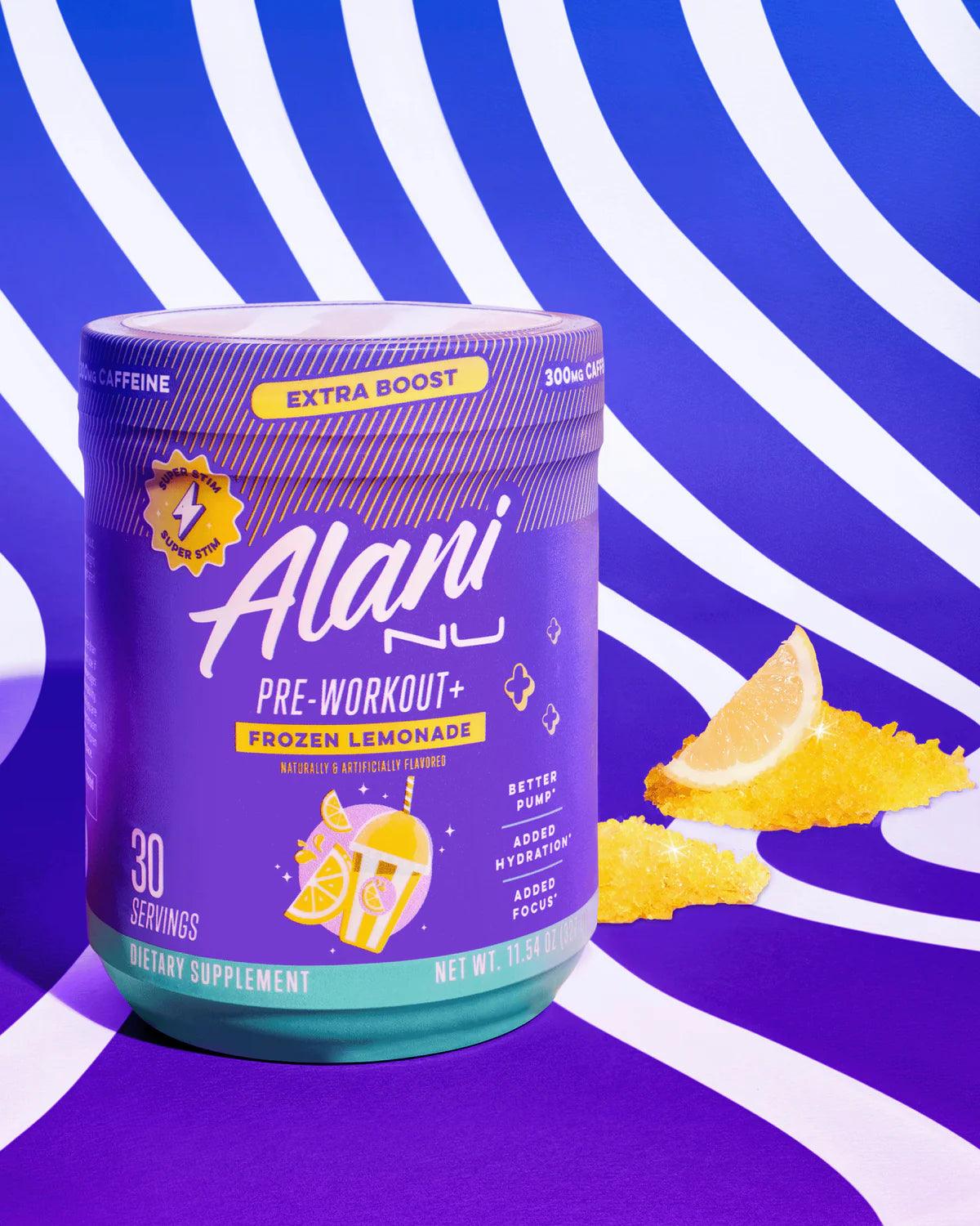 alani nu preworkout frozen lemonade lifestyle
