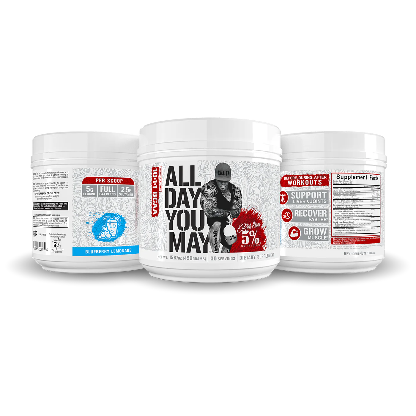 5% Nutrition | All Day You May | 10:1:1 BCAA