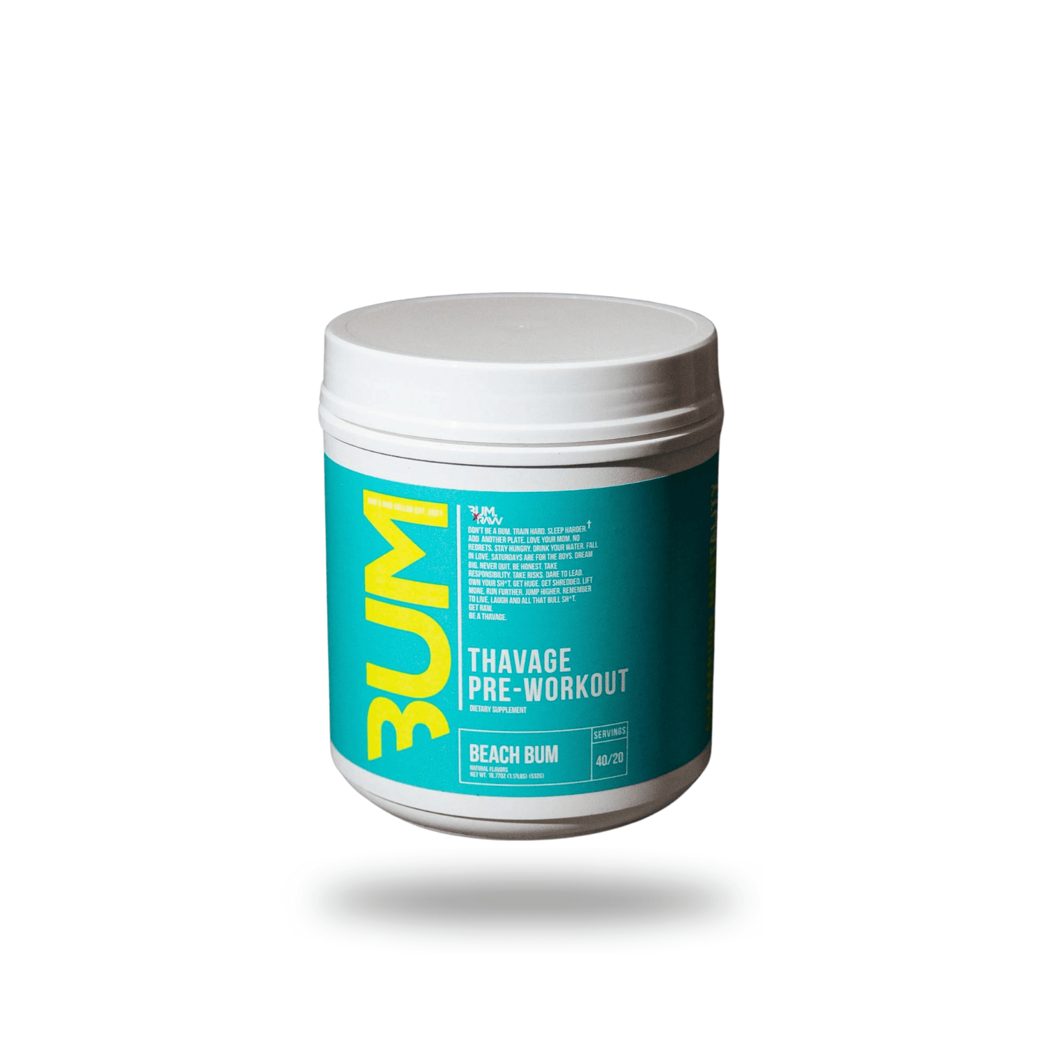 Raw Nutrition X CBUM | Bum Thavage | Pre-Workout | 40 Serving