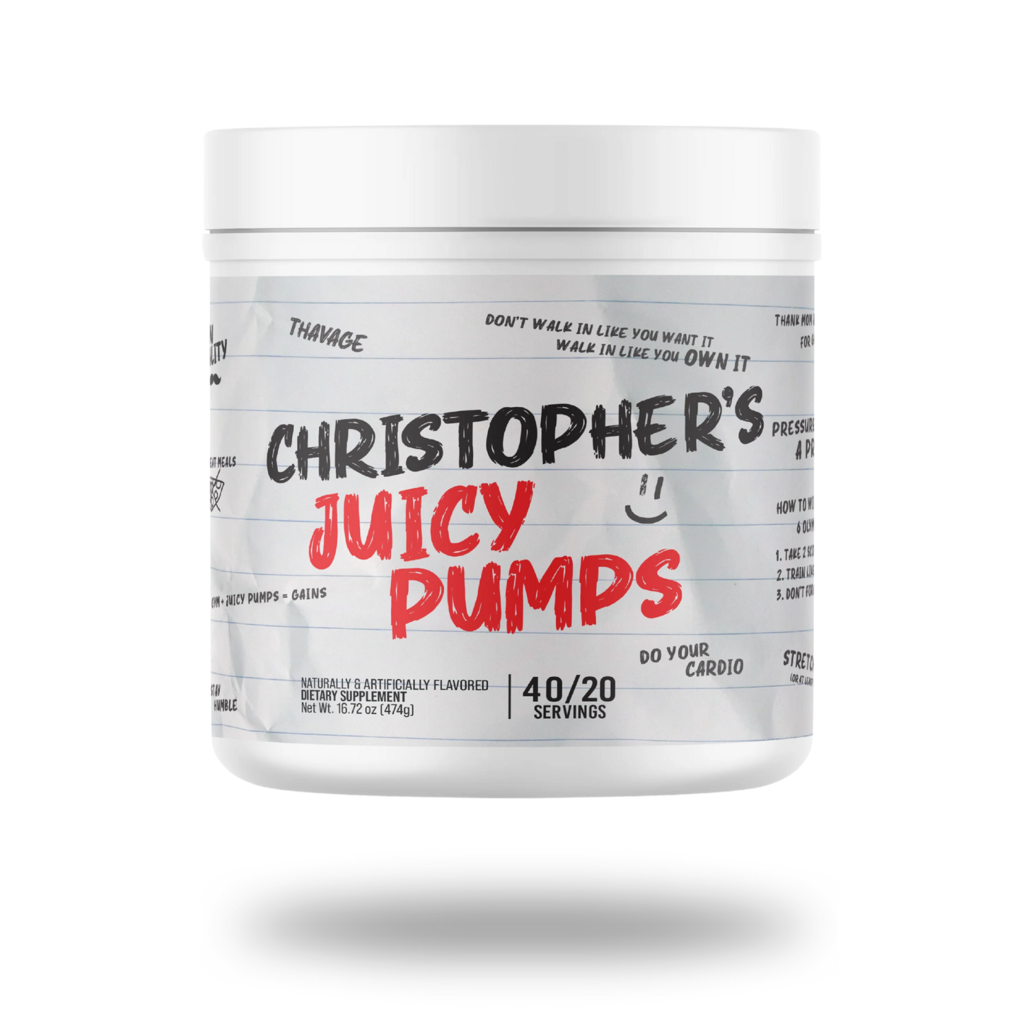 Raw | Christopher's Juicy Pumps | Bum Non-Stim Pre-Workout