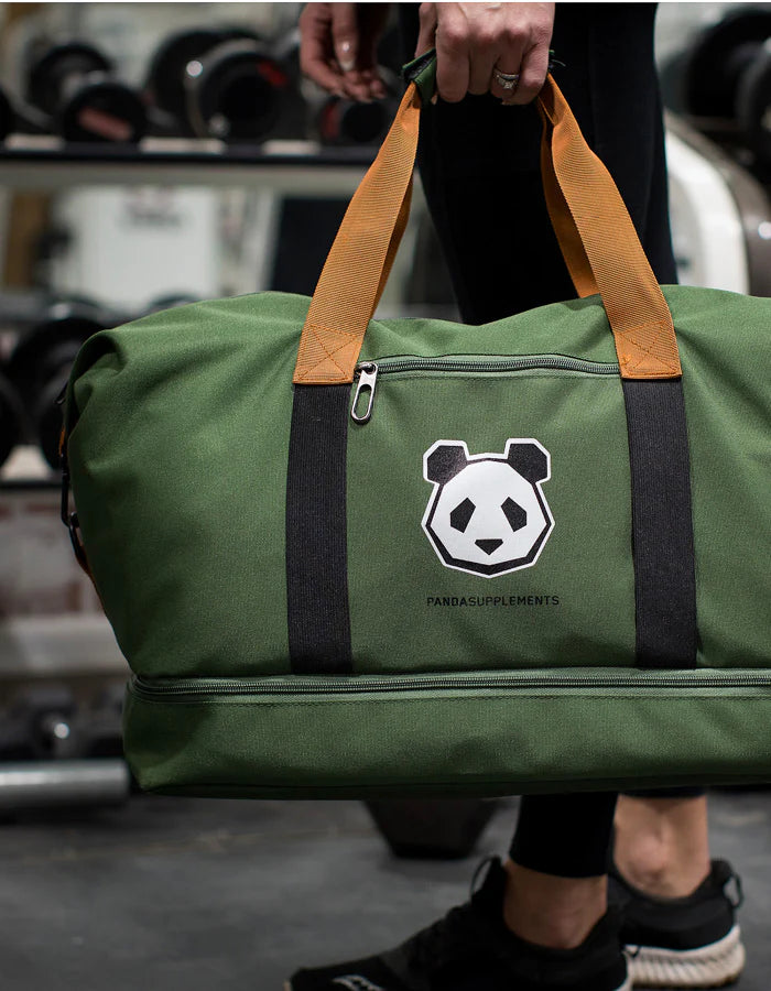 Panda Supps | Gym Duffle Bag | Army Green