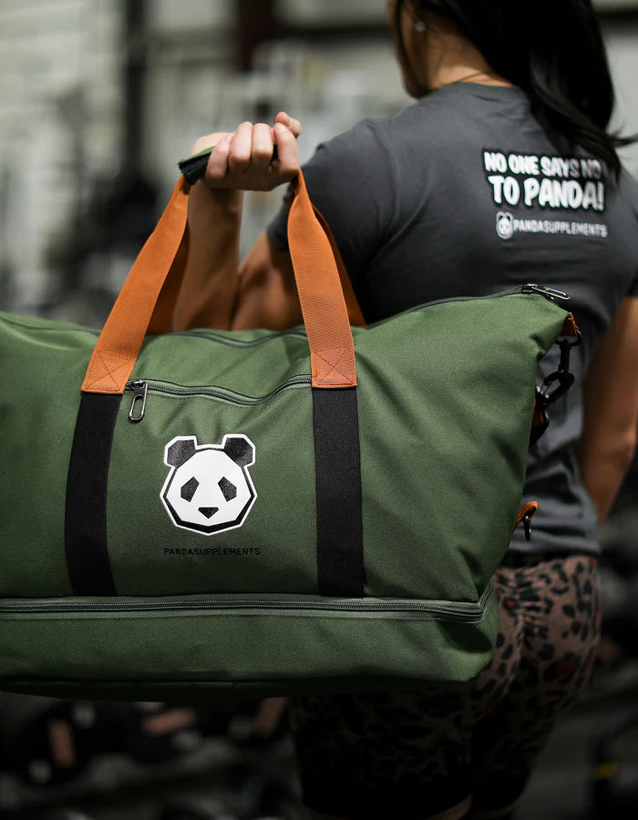 Panda Supps | Gym Duffle Bag | Army Green