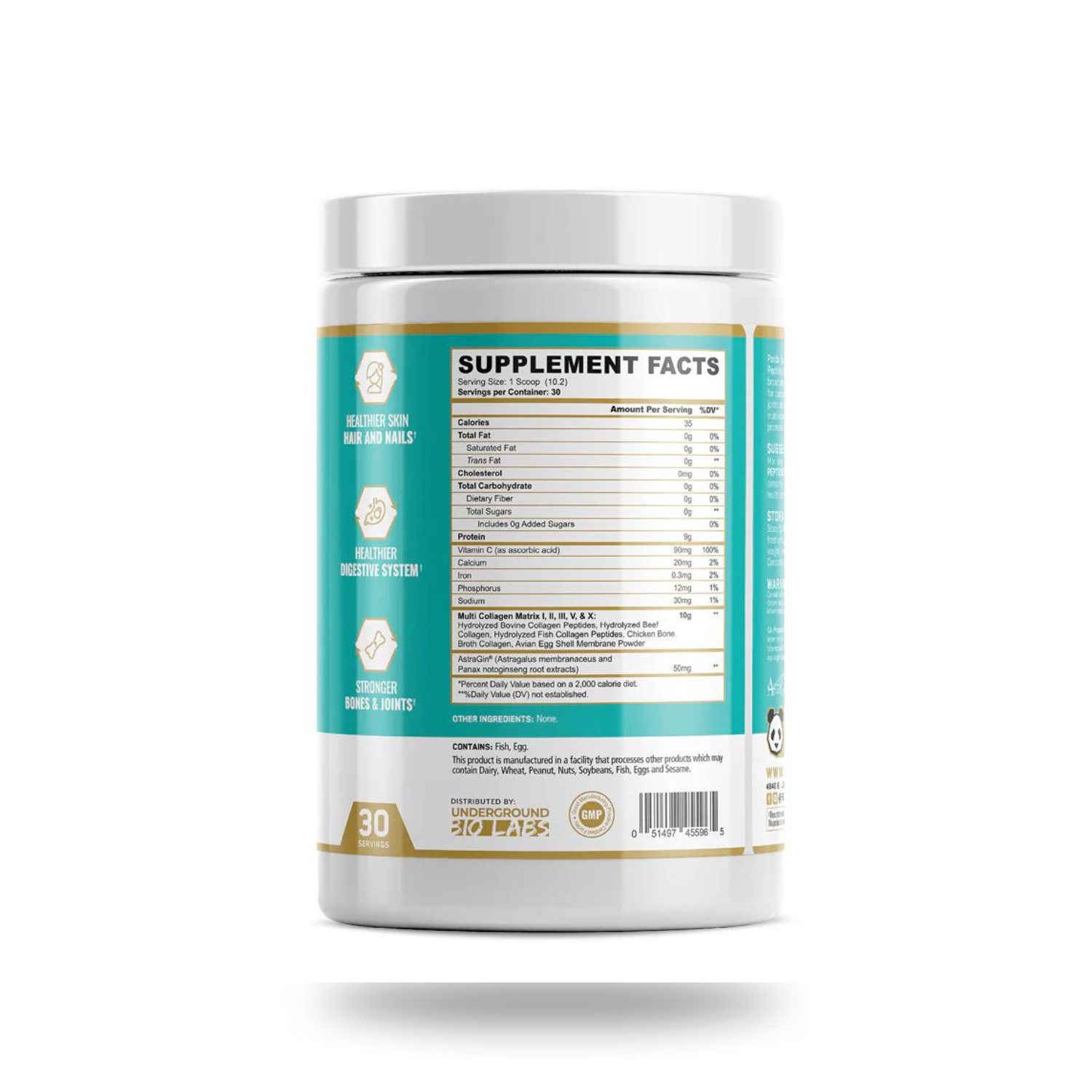 Panda Supps | Multi Collagen Peptides | 30 Serving