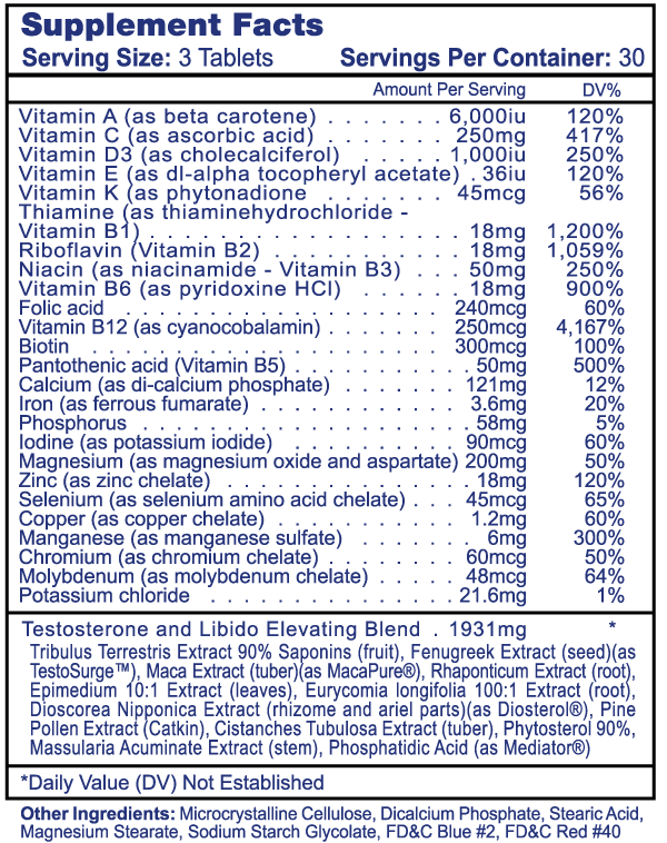 Hi-Tech Pharmaceuticals | TestoVite 90 Tabs
