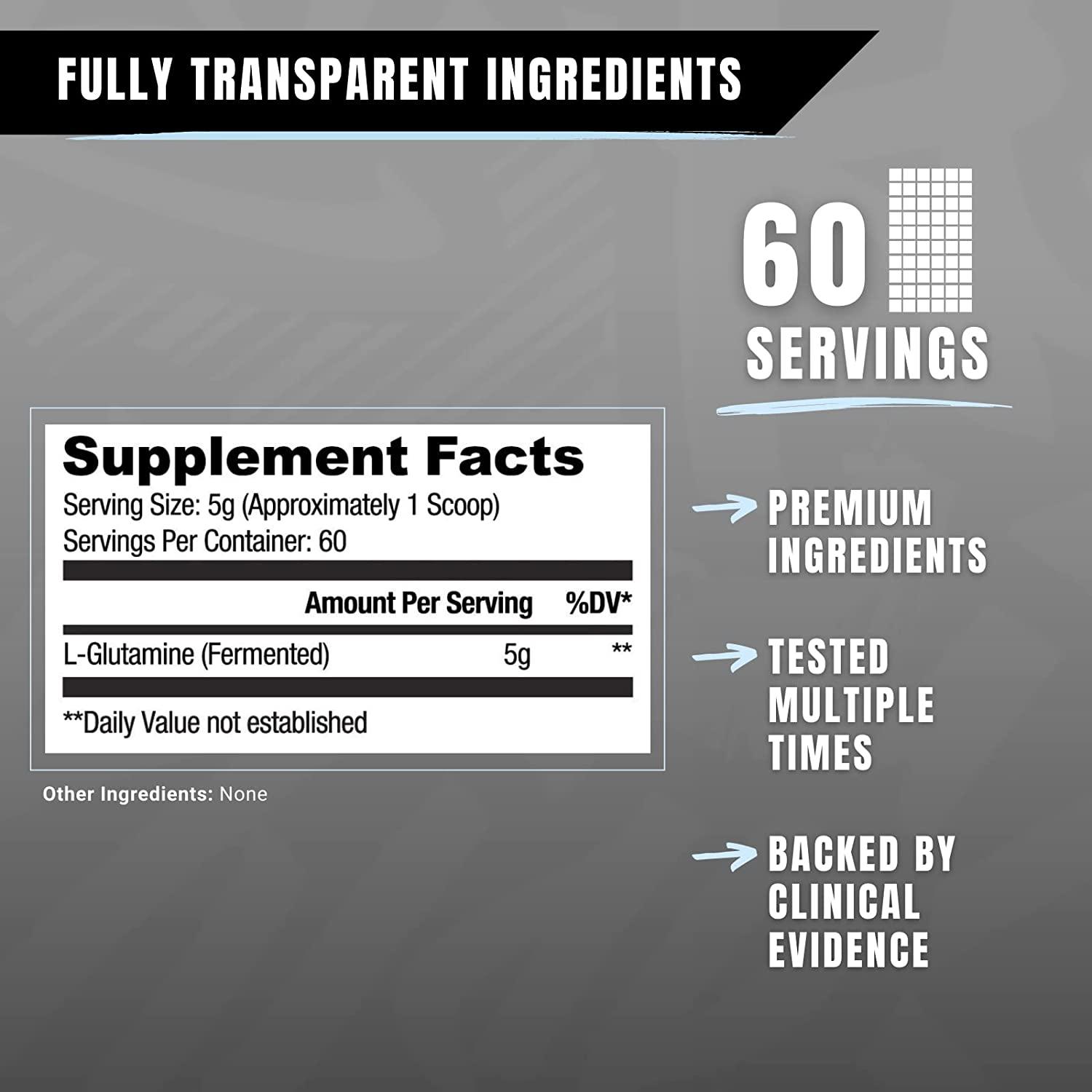 Ryse | Fermented L-Glutamine (300 grams)