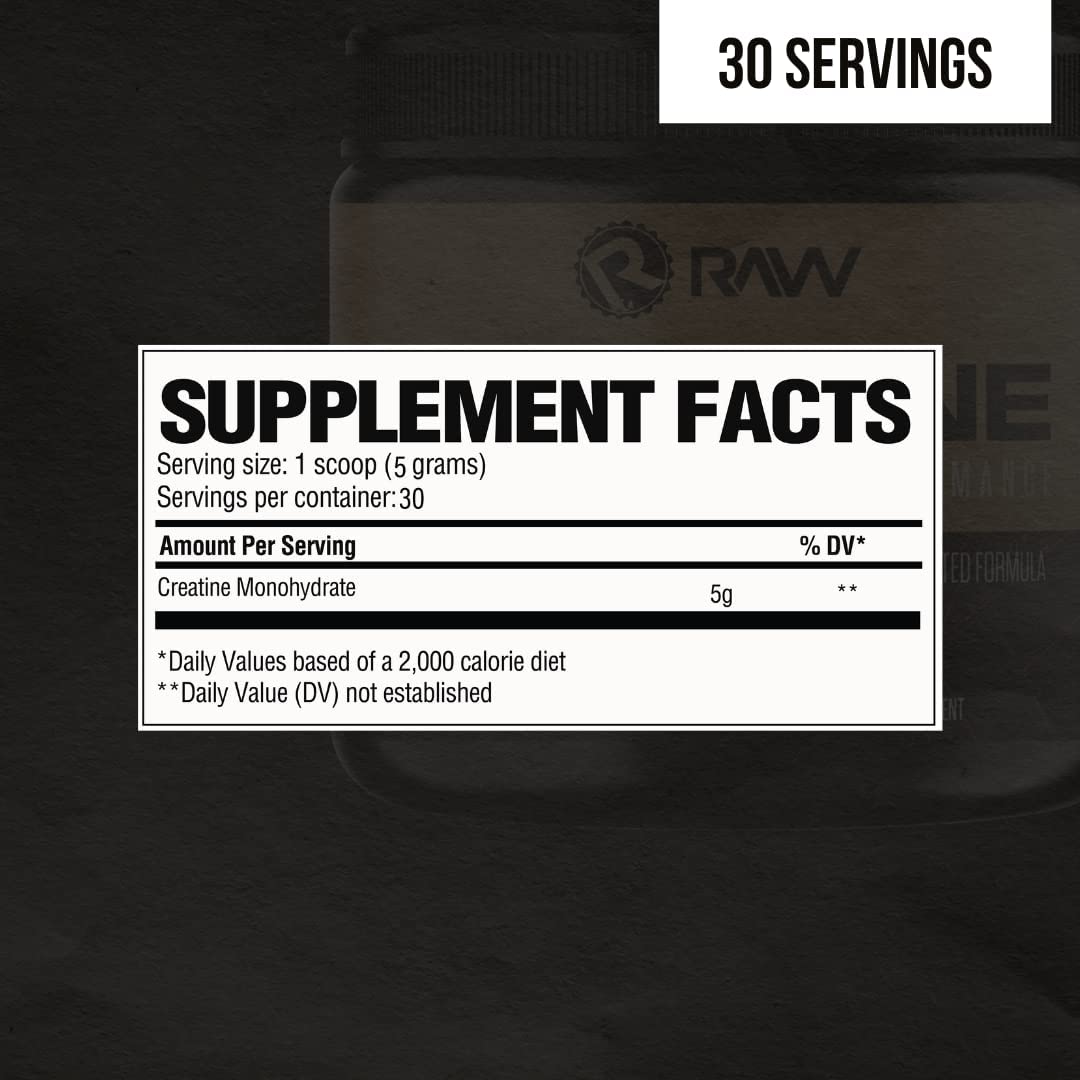 Raw Nutrition | Creatine | 30 Serving