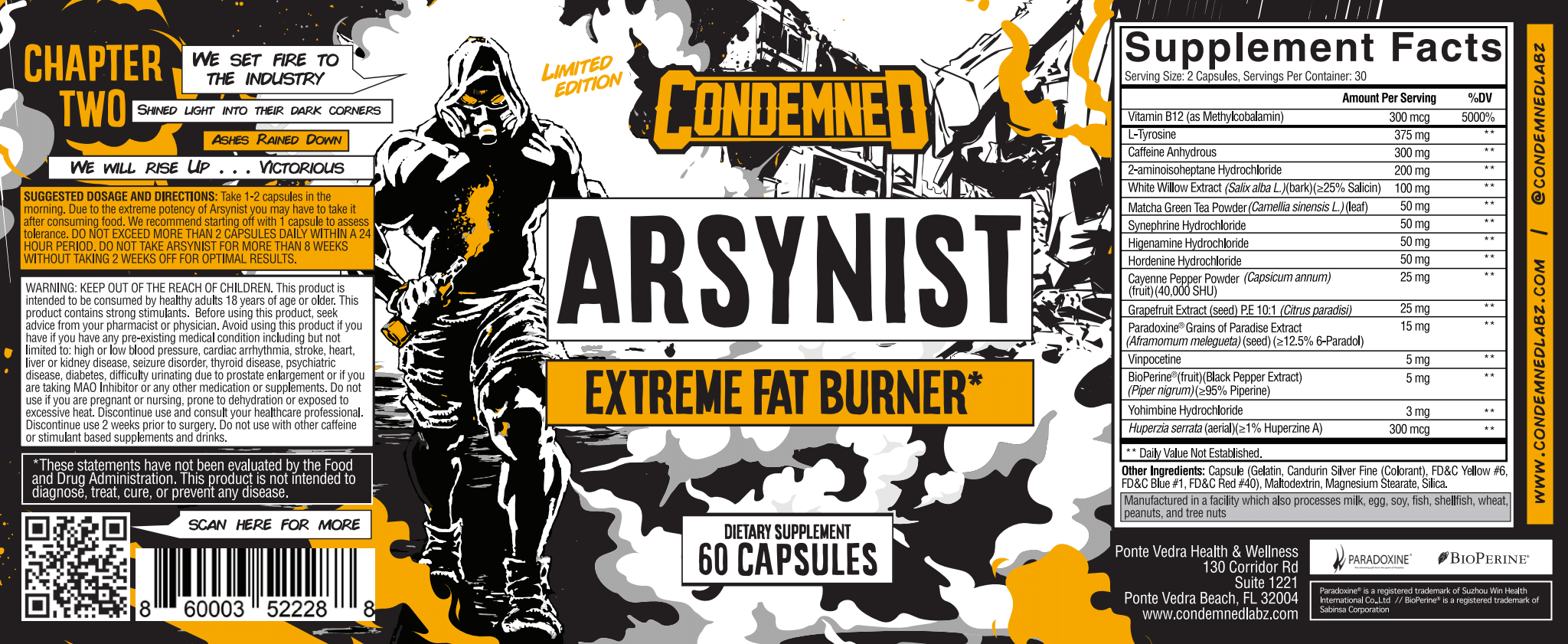 Condemned Labz | Arsynist - Extreme Fat Burner
